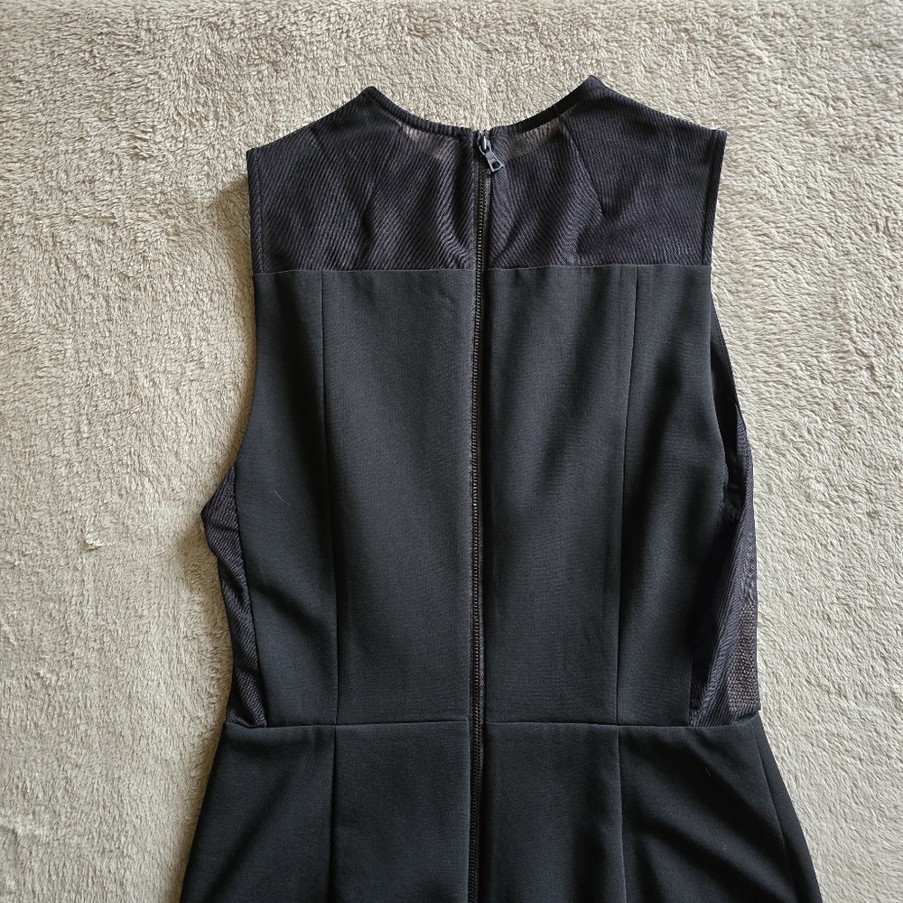 Alice + Olivia Employed Black Sheath Sleevless Midi Dress size 8 - Picture 7 of 14